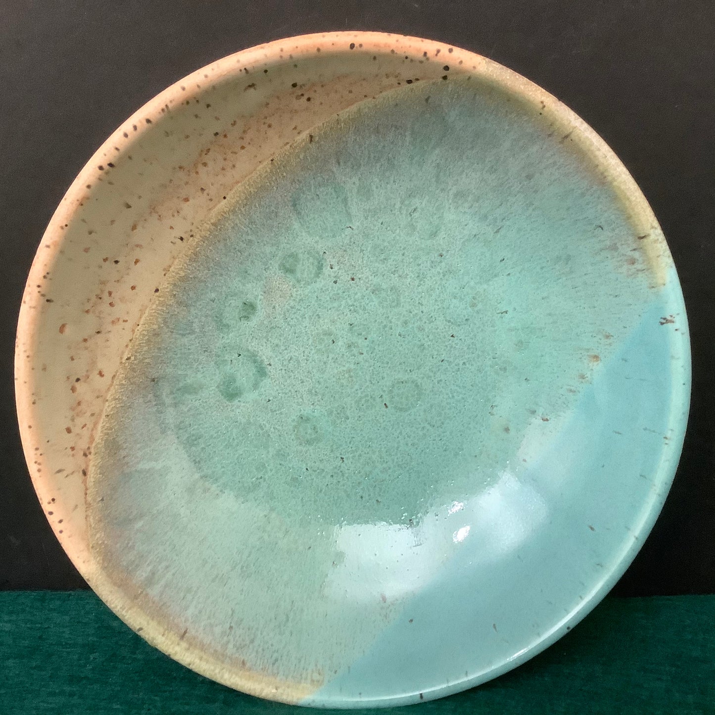 Pasta Bowl Sand & Turquoise Glaze