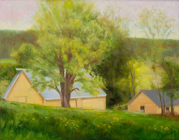 “Yellow Barns” Notecard