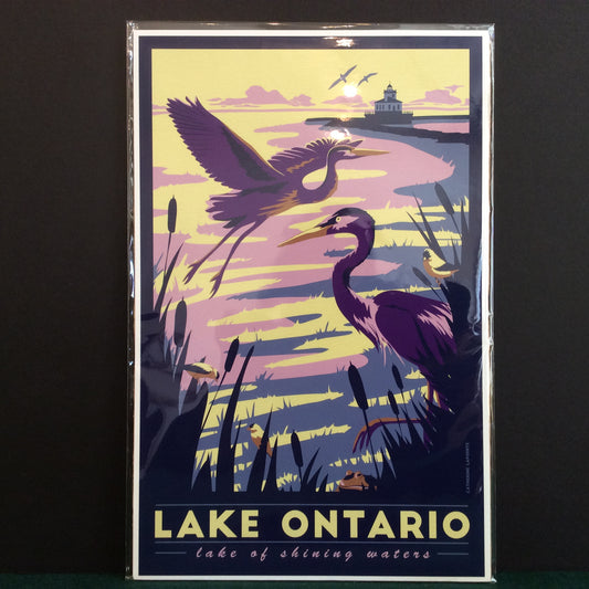 Vintage Travel Poster Lake Ontario