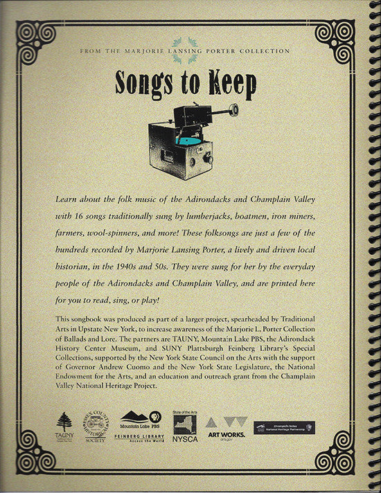 Songs to Keep Songbook