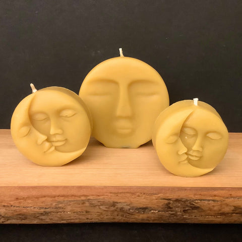 Scented Beeswax “Sun and Moon” Candles