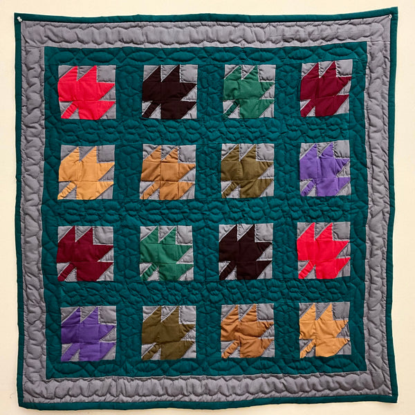 Wall/Crib Quilt, ”Maple Leaves”