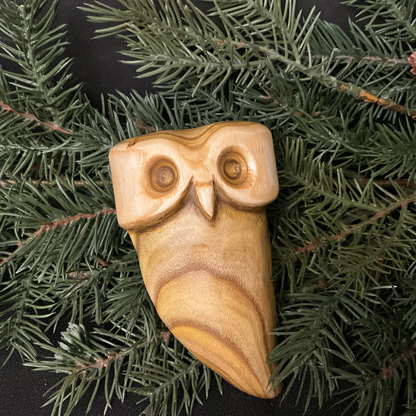 Hand Carved Owl Magnets