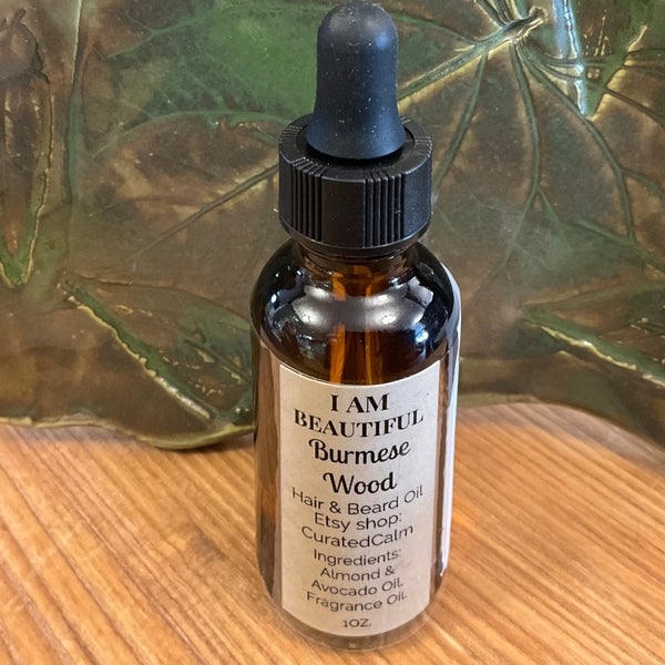 Hair & Beard Oil - Burmese Wood, Ginger Sweeney