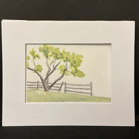 Heaven Hill Apple Tree original watercolor