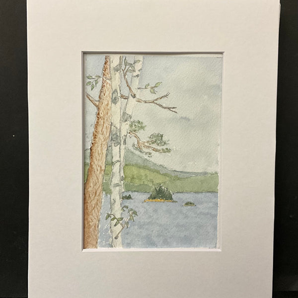 Squam Lake original watercolor