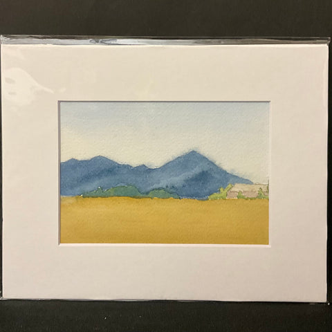 Tucker Farm - original watercolor by  David Crowell