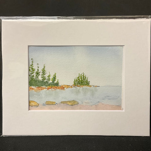 Sand Beach - original watercolor