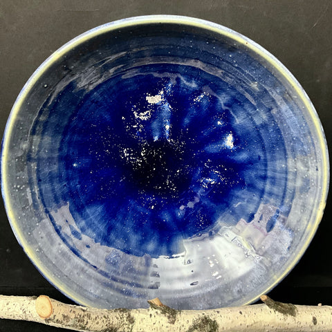 Wide Celestial Blue Bowl - Joanne Arvisais