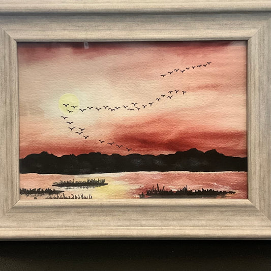 Red Sky at Night - Framed Print