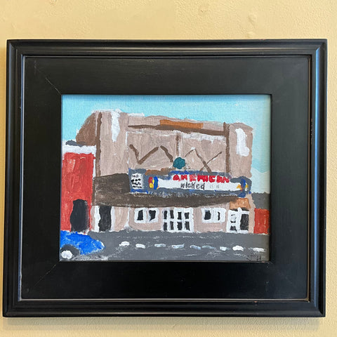 "Come to the Movies and Have Fun” Original Painting by Jeff Hewitt