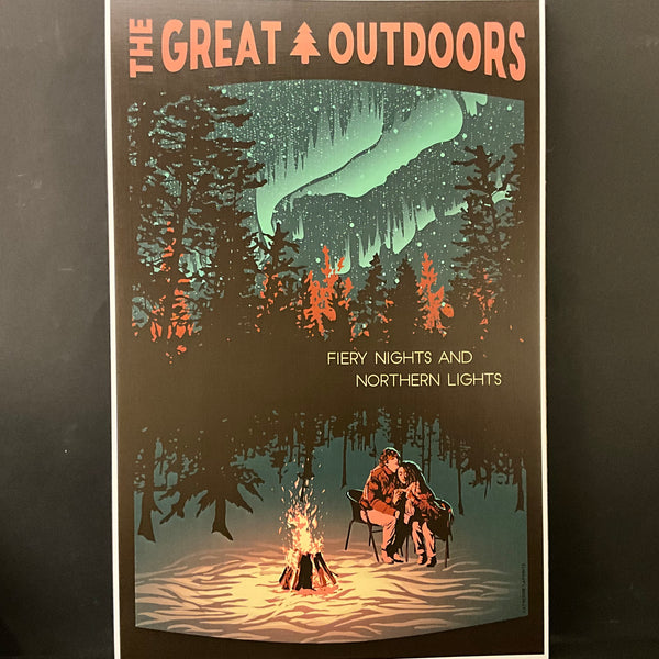 Great Outdoors Northern Lights Poster