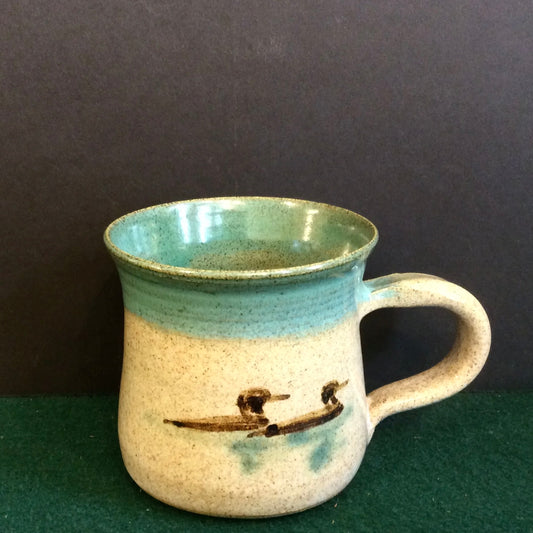 Mug with Painted Loons