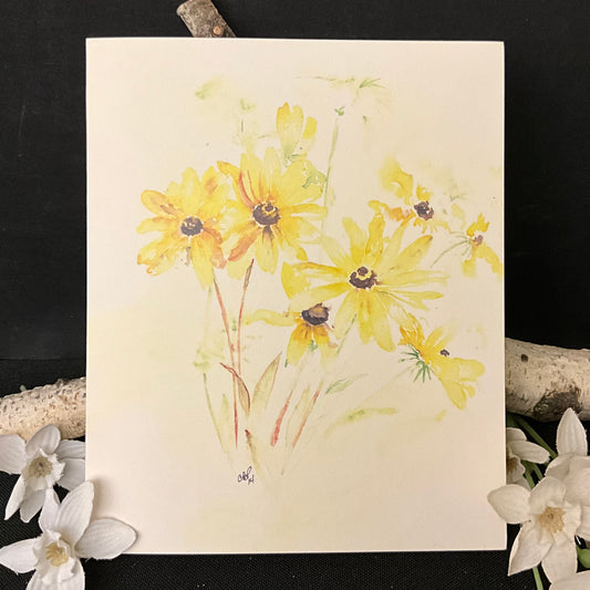 Black Eyed Susan greeting card