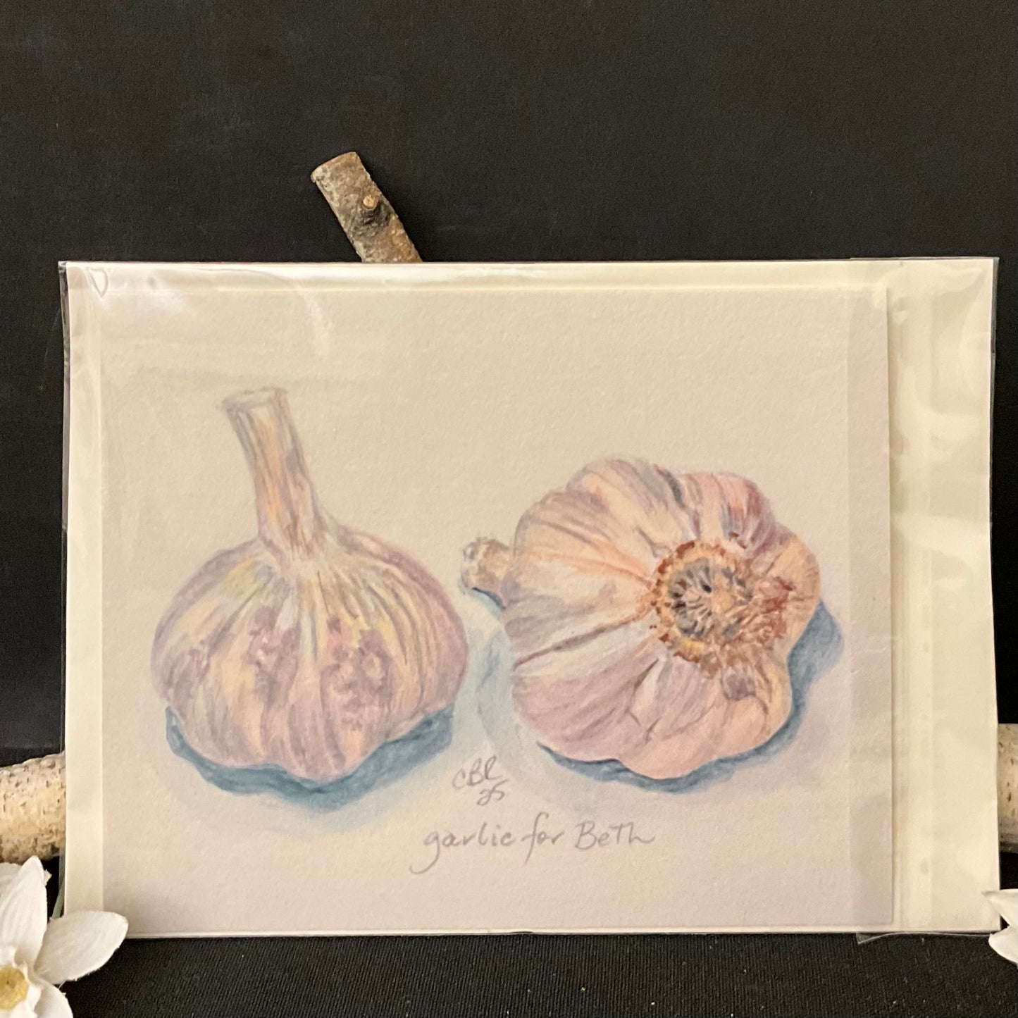 Garlic For  Beth greeting card