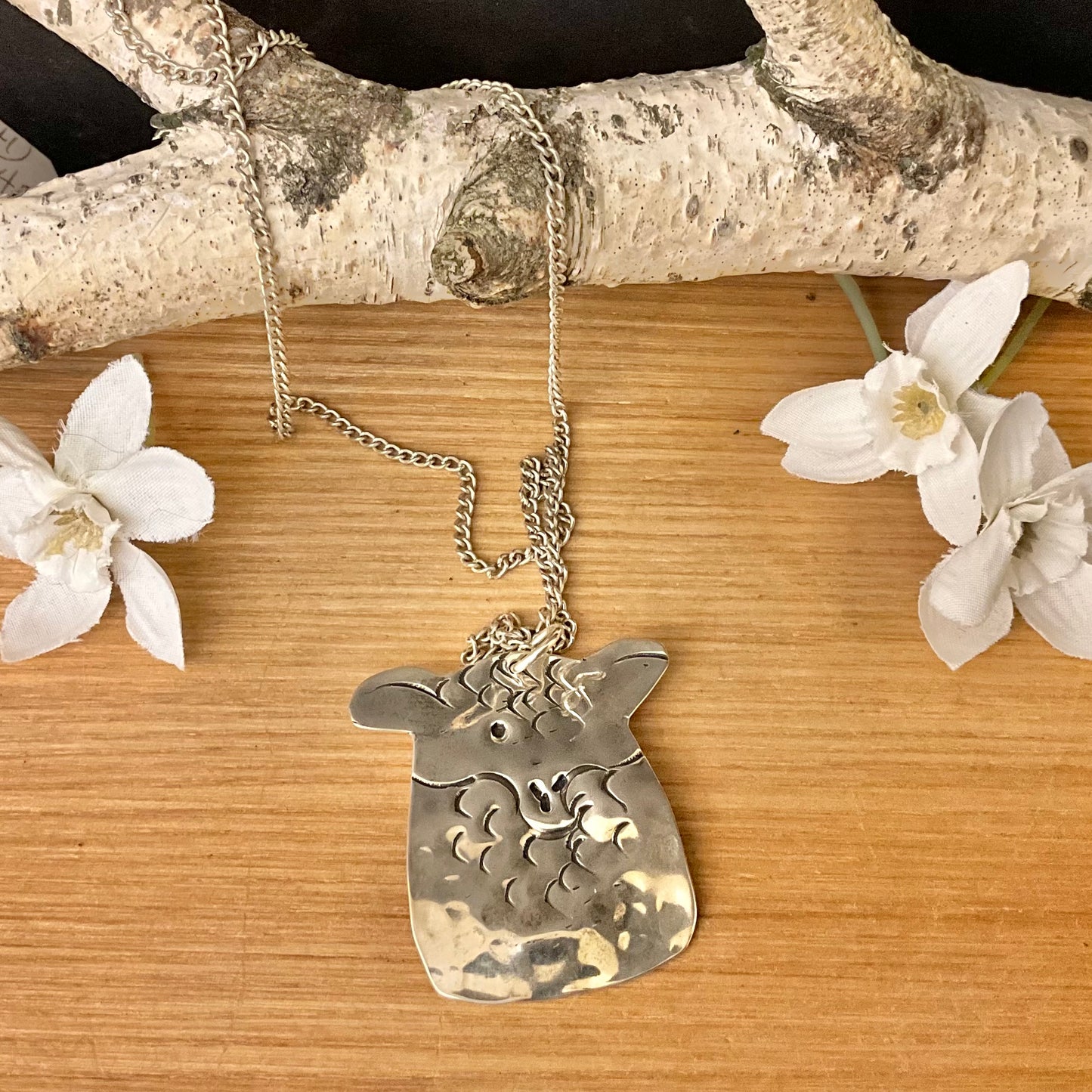 Silver Pendant sheep