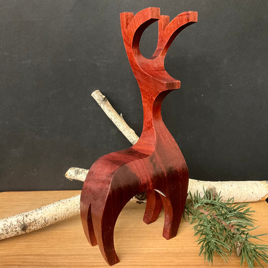 Carved Stylized Deer Paduak