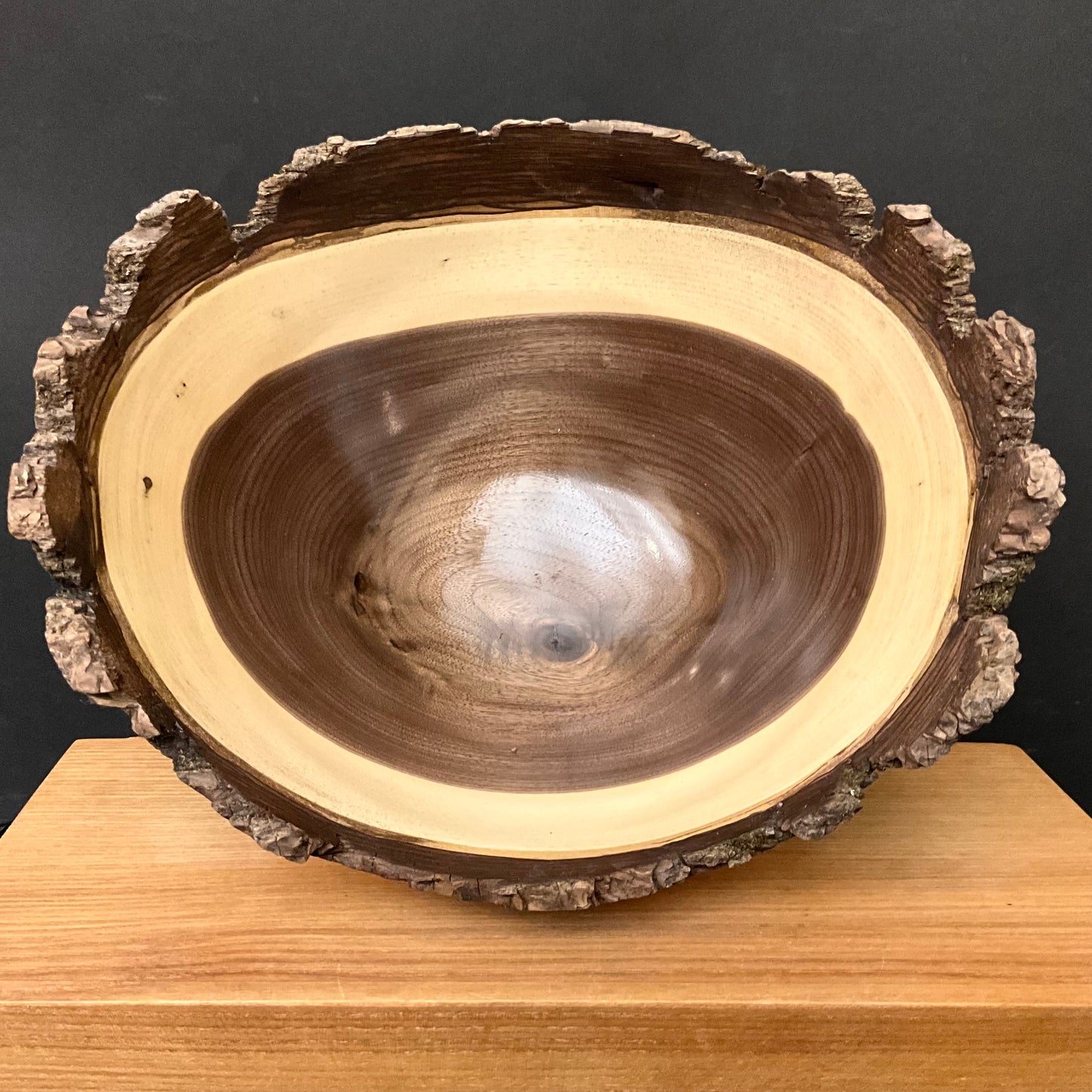 Walnut Bowl w Natural Edge