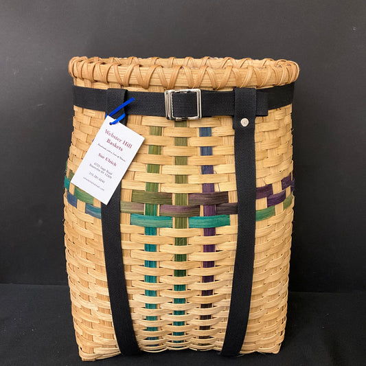 Adirondack Pack Basket with Green Details