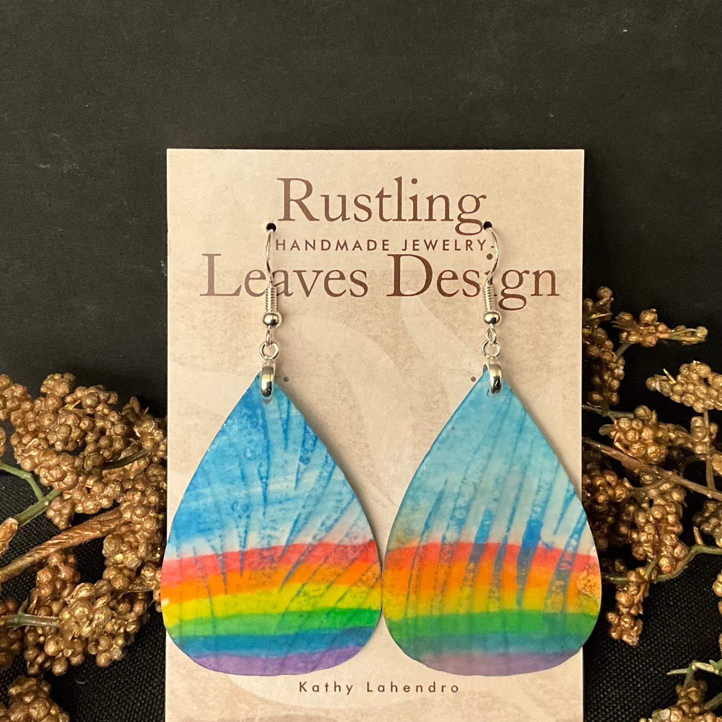 Rainbow Teardrops Earrings