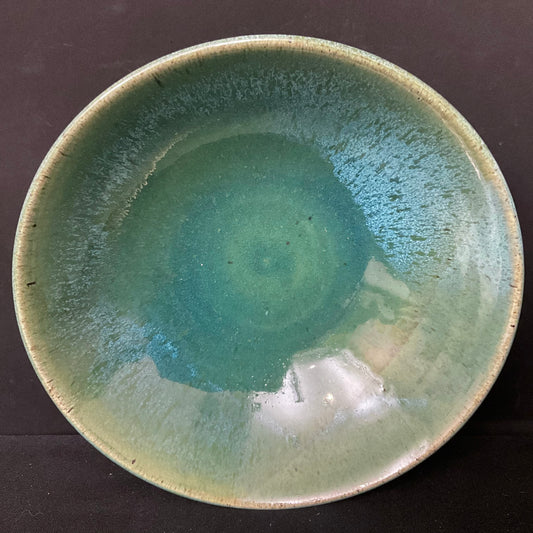 Pasta Bowl in Greens and Dark Turquoise, Linda Petroccione, DeKalb Junction, NY