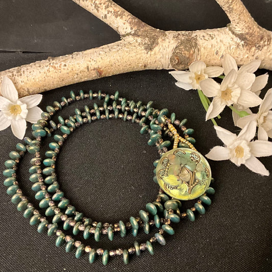 Wrap Bracelet in Persian Green