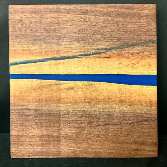 Walnut Cutting Board w/ Blue River #2523
