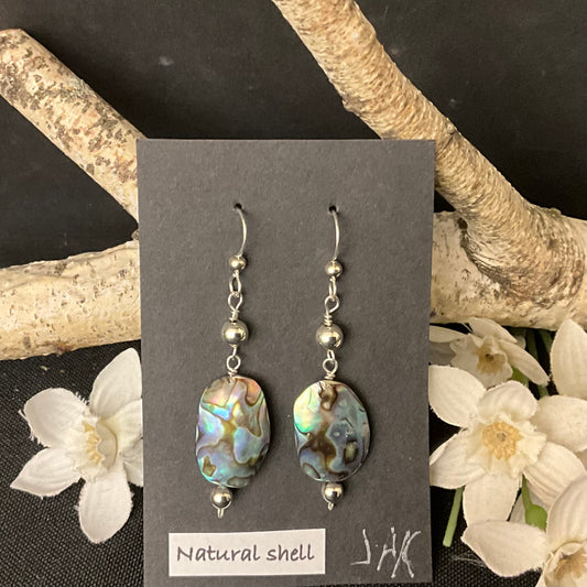 Abalone Shell Earrings #297