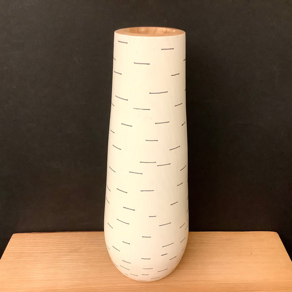 Ash Vase with Faux Birch Pattern