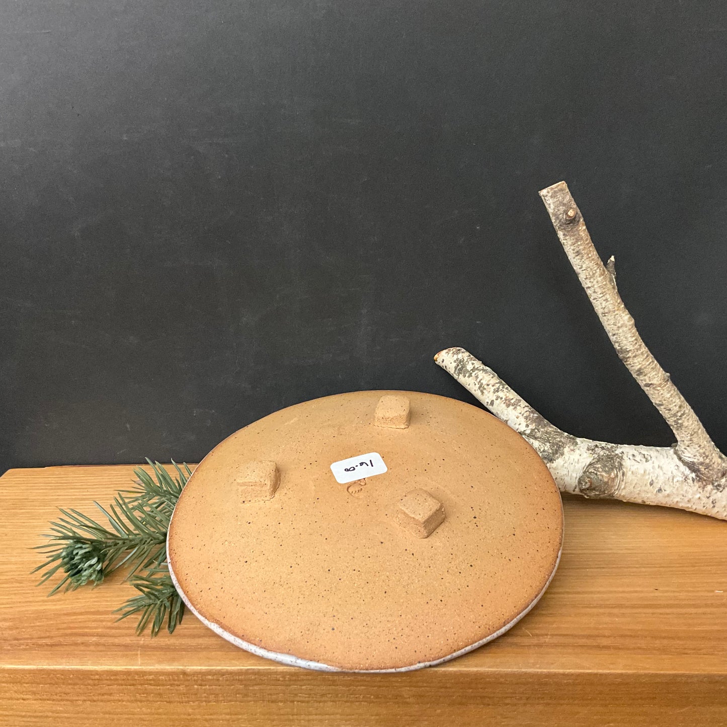 Large Stoneware Trinket Dish w Tree Branch