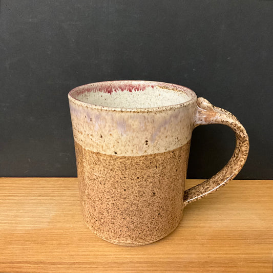 Mug Light Brown with Cream Rim