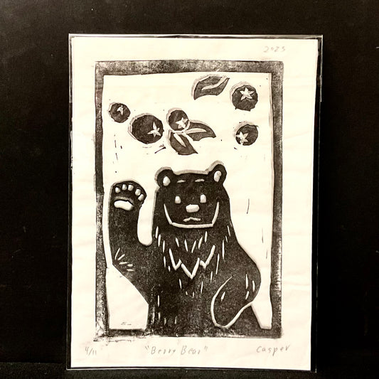Berry Bear Linel Print