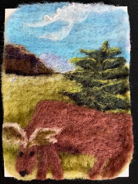 Moose II - greeting card