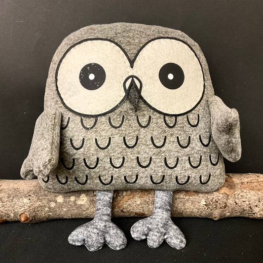 Boreal Gray Owl - Handmade Stuffie