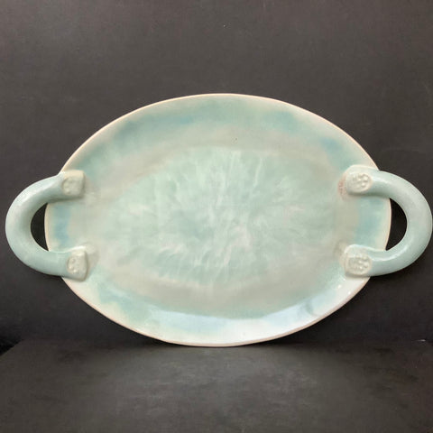 Handled Platter in Speckled Glaze