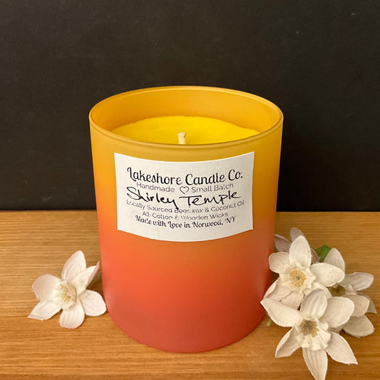 Shirley Temple Beeswax Candle 9 oz