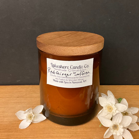 Scented Soy Candle Red Ginger Saffron