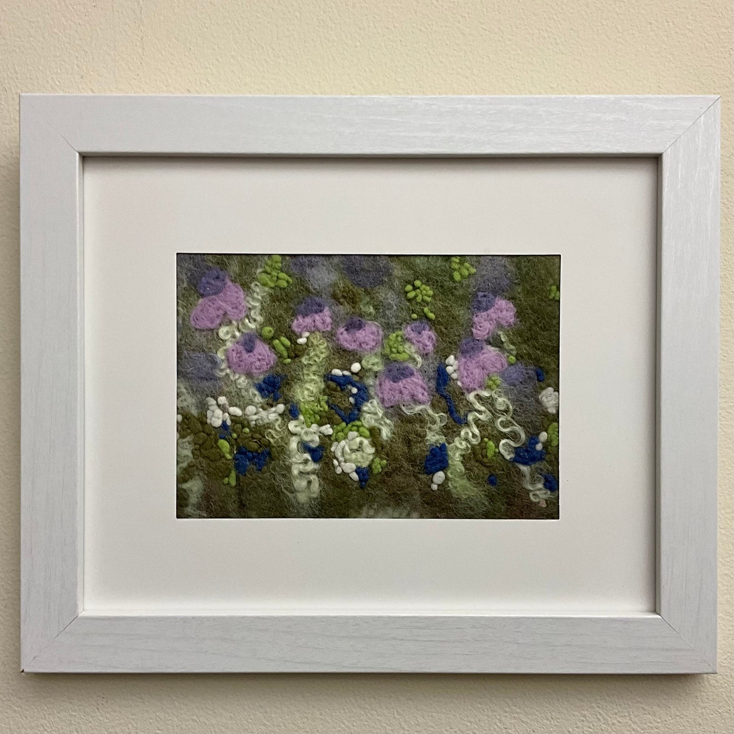 Quiet Spring - Hand Felted Framed Art