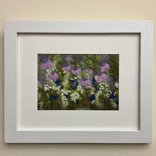 Quiet Spring - Hand Felted Framed Art
