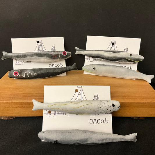 Pair of Sardine Fish Magnets