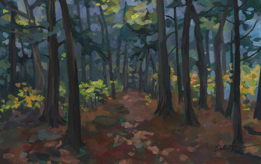 “Color in the Understory” Framed Painting