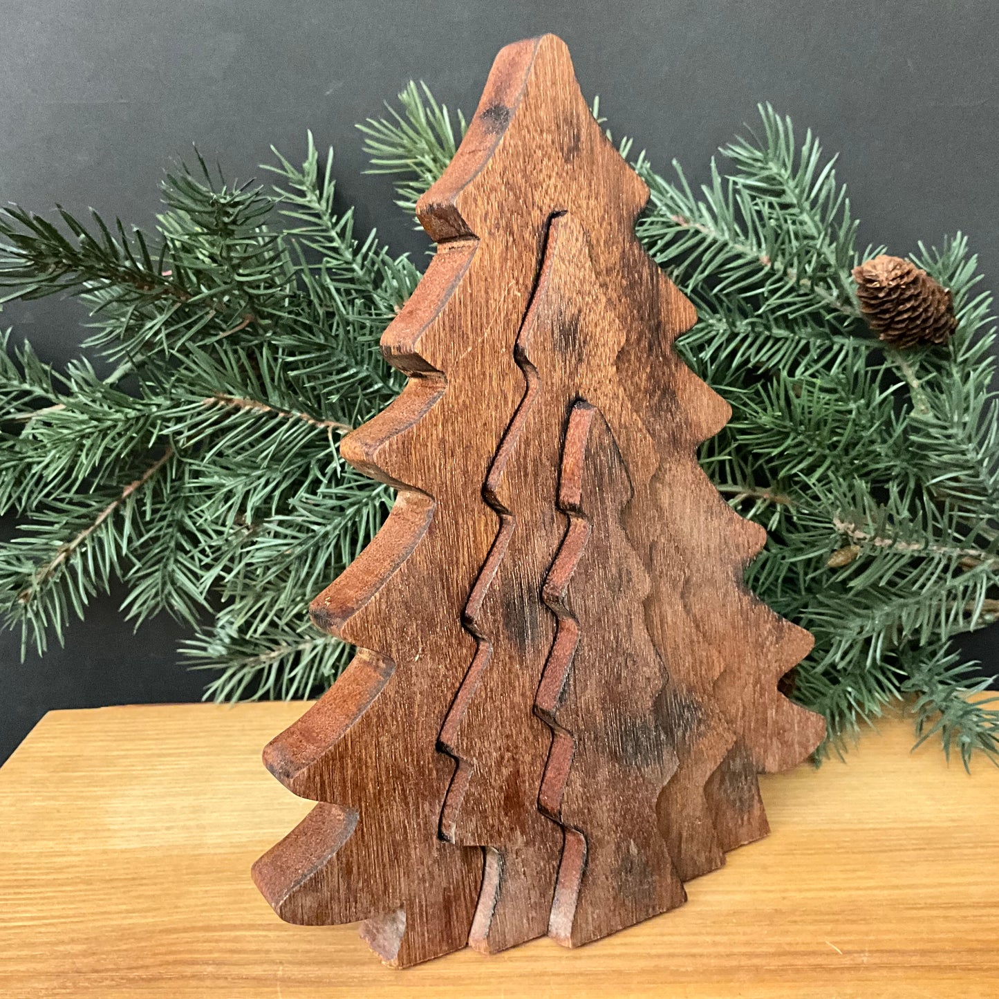 3-D Cutout Tree Walnut