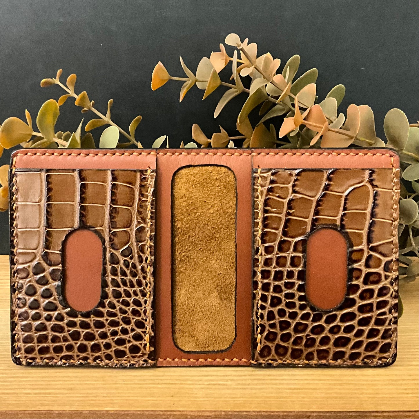 Foldable Wallet with Two Slide Slots