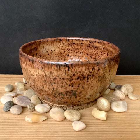 Mini Bowl in Copper and Brown, Lacy Wood