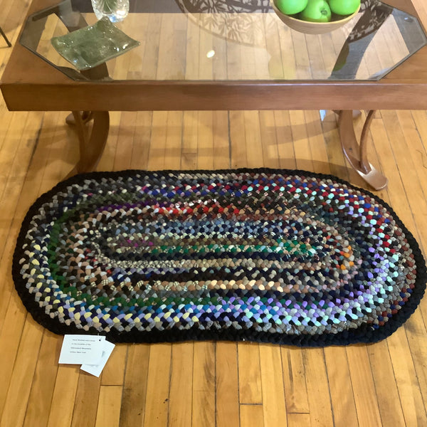 Braided Oval Rug Mixed Colors