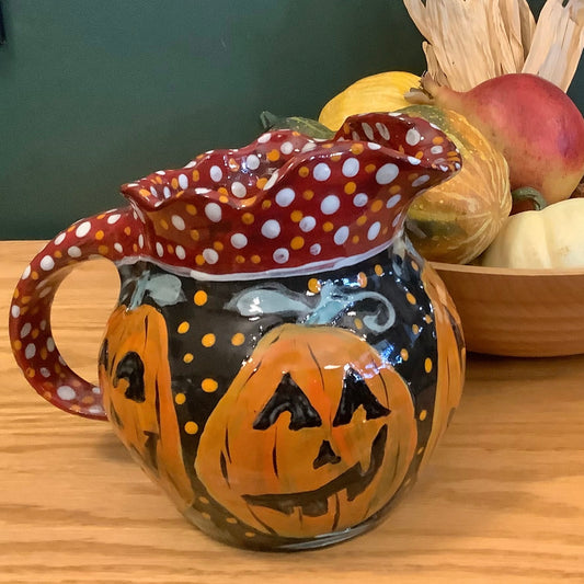 Small Halloween Pitcher Black