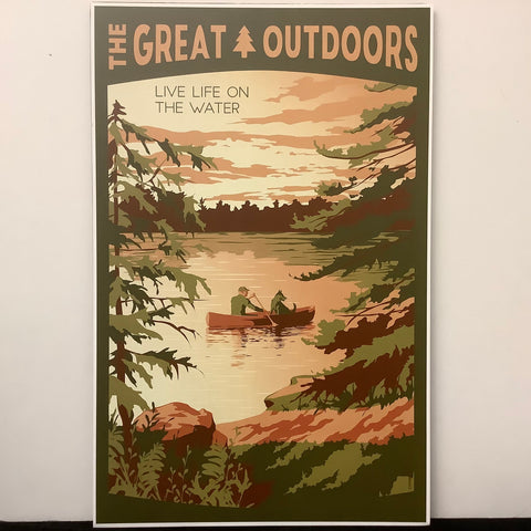 “Great Outdoors” Poster, “Live Life on the Water”