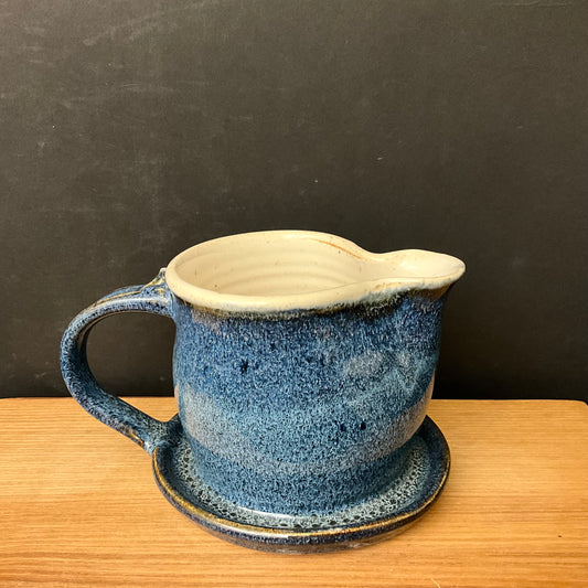 Syrup Pitcher in Dark Blues