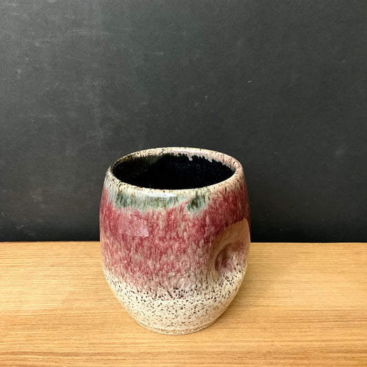 Pinched Tumblers  Black Rose and White