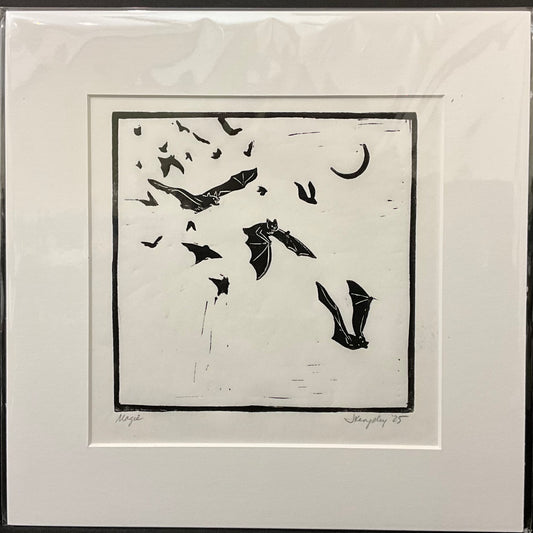 “Magic” Rubber Block Print with Mat